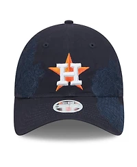 New Era Women's Navy Houston Astros Roses 9TWENTY Adjustable Hat