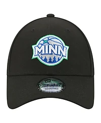 New Era Men's Black Minnesota Timberwolves 9FORTY Adjustable Hat