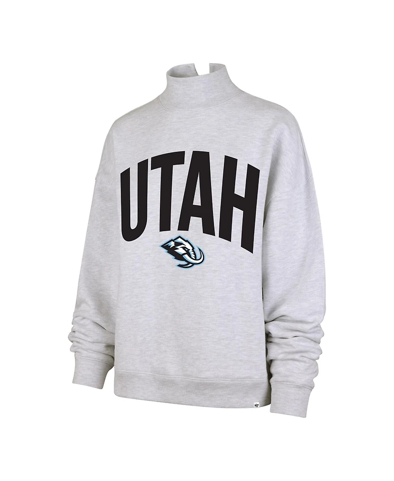 '47 Brand Women's Heather Gray Utah Mammoth Subtle Muse Sweatshirt