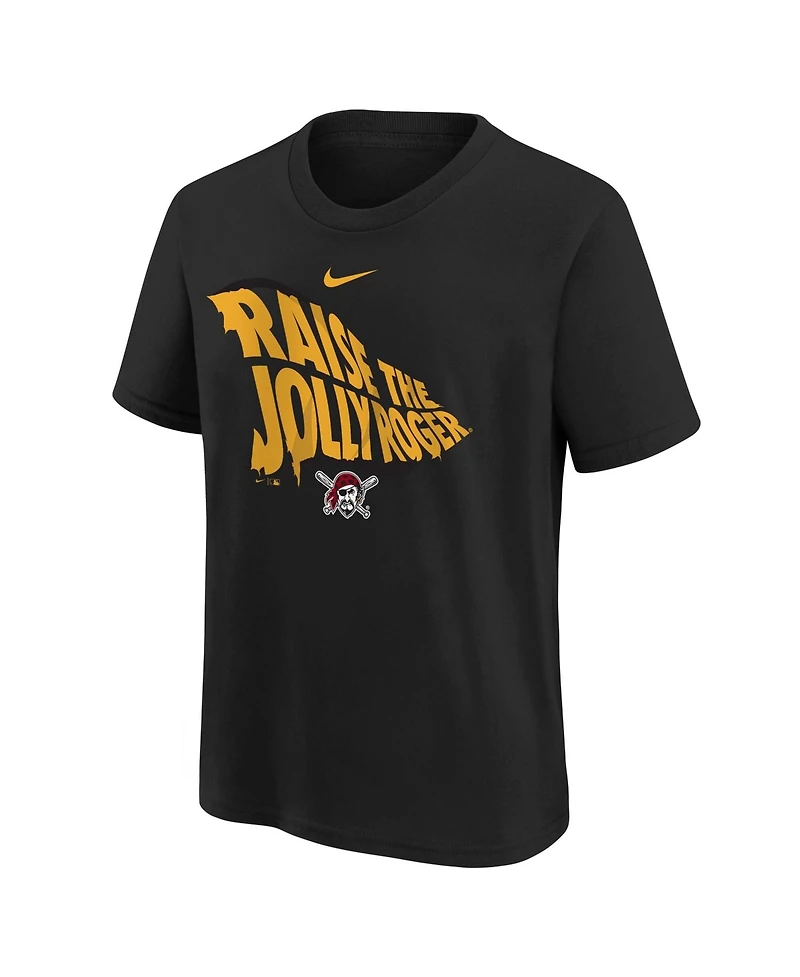 Nike Big Boys and Girls Black Pittsburgh Pirates Hometown Collection T-Shirt