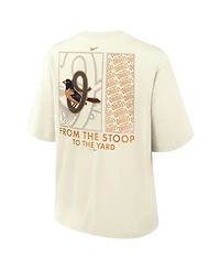 Nike Women's Cream Baltimore Orioles Premium Essentials Relaxed Boxy T-Shirt