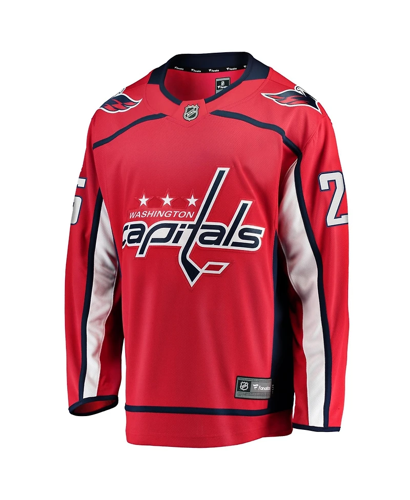 Fanatics Men's Jordan Kyrou Red Washington Capitals Home Breakaway Jersey