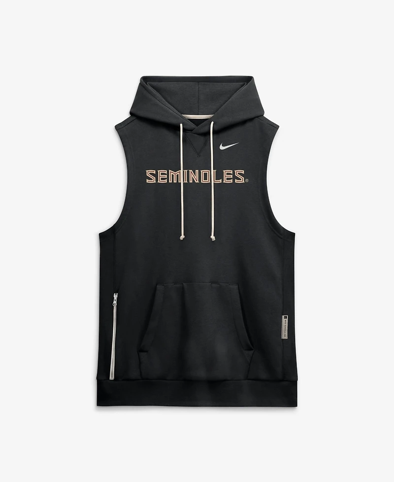 Nike Men's Black Florida State Seminoles 2026 Sideline Sleeveless Dri-fit Hoodie
