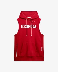 Nike Men's Red Georgia Bulldogs 2026 Sideline Sleeveless Dri-fit Hoodie