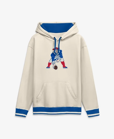 Fanatics Men's Cream New England Patriots Chenille Heavyweight Fleece Hoodie