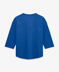 Fanatics Women's Royal Buffalo Bills Team First Deceptive Juke 3/4-Sleeve V-Neck T-Shirt