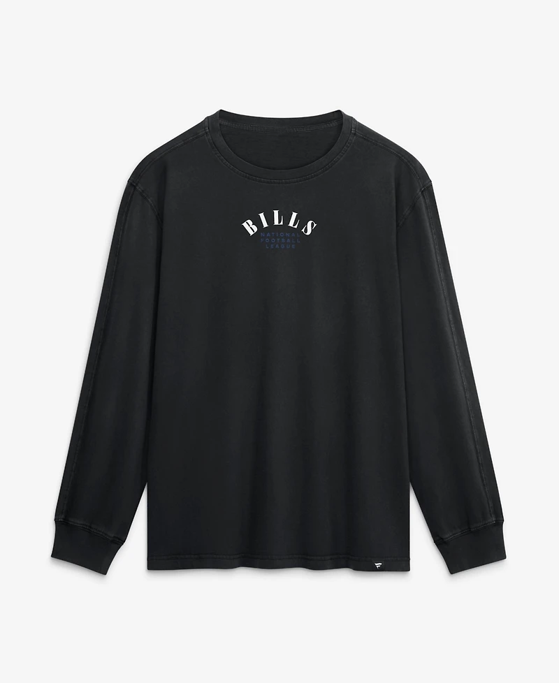Fanatics Men's Black Buffalo Bills Relaxed Fullback Drive Long Sleeve Fashion T-Shirt