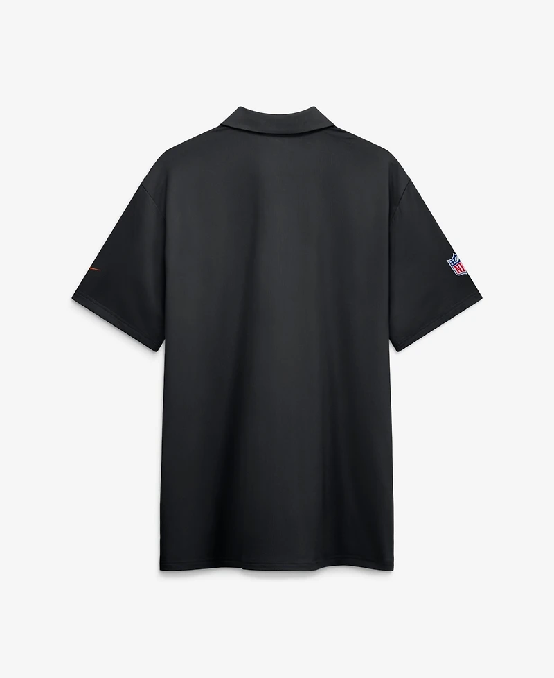 Nike Men's Black Cincinnati Bengals Sideline Powerful Blocking Dri-fit Tour Polo Shirt