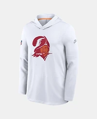 Nike Men's White Tampa Bay Buccaneers Sideline Alternate Lightweight Long Sleeve Hooded Dri-fit T-Shirt
