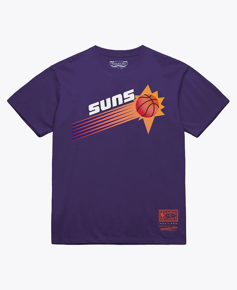 Mitchell & Ness Men's and Women's Purple Phoenix Suns Hardwood Classics Arch T-Shirt