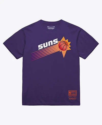 Mitchell & Ness Men's and Women's Purple Phoenix Suns Hardwood Classics Arch T-Shirt