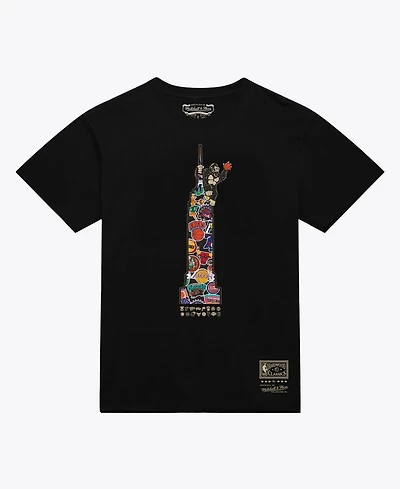 Mitchell & Ness Men's Black New York Knicks King K T-Shirt