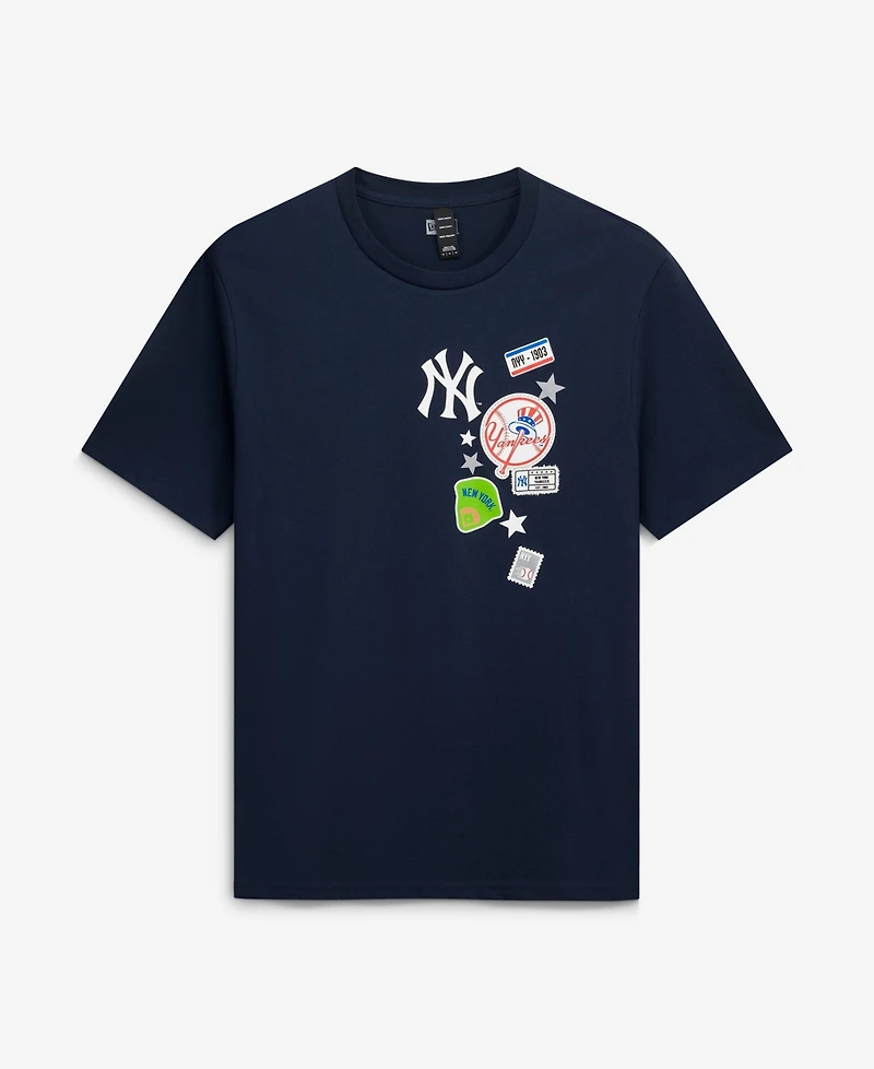 New Era Men's Navy York Yankees City Patch T-Shirt