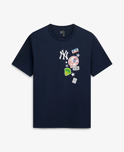 New Era Men's Navy York Yankees City Patch T-Shirt
