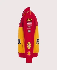 Jh Design Men's Red/Yellow Joey Logano 2026 Pennzoil Full-Snap Twill Racing Jacket