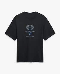 Fanatics Men's Black Argentina Streets Of The World Heavyweight T-Shirt