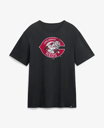 Fanatics Men's Black Cincinnati Reds Vintage Logo Legacy T-Shirt