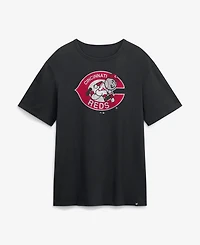 Fanatics Men's Black Cincinnati Reds Vintage Logo Legacy T-Shirt