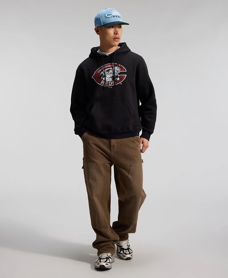 Fanatics Men's Black Cincinnati Reds Heritage Hoodie