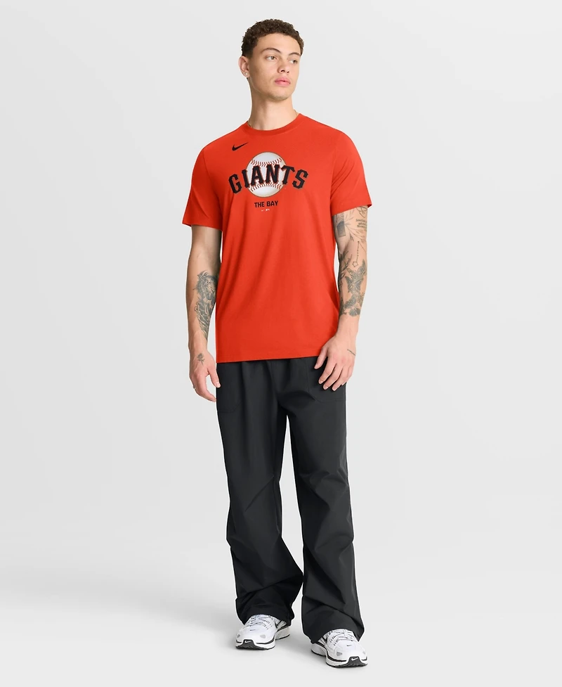 Nike Men's Orange San Francisco Giants Tri-Blend Logo T-Shirt