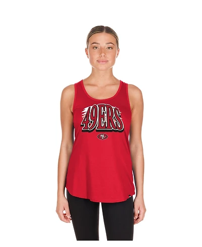 New Era Women's Scarlet San Francisco 49ers Summer Tank Top