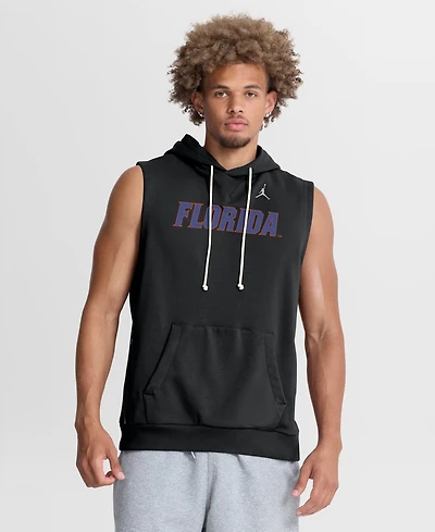 Jordan Men's Black Florida Gators 2026 Sideline Sleeveless Dri-fit Hoodie
