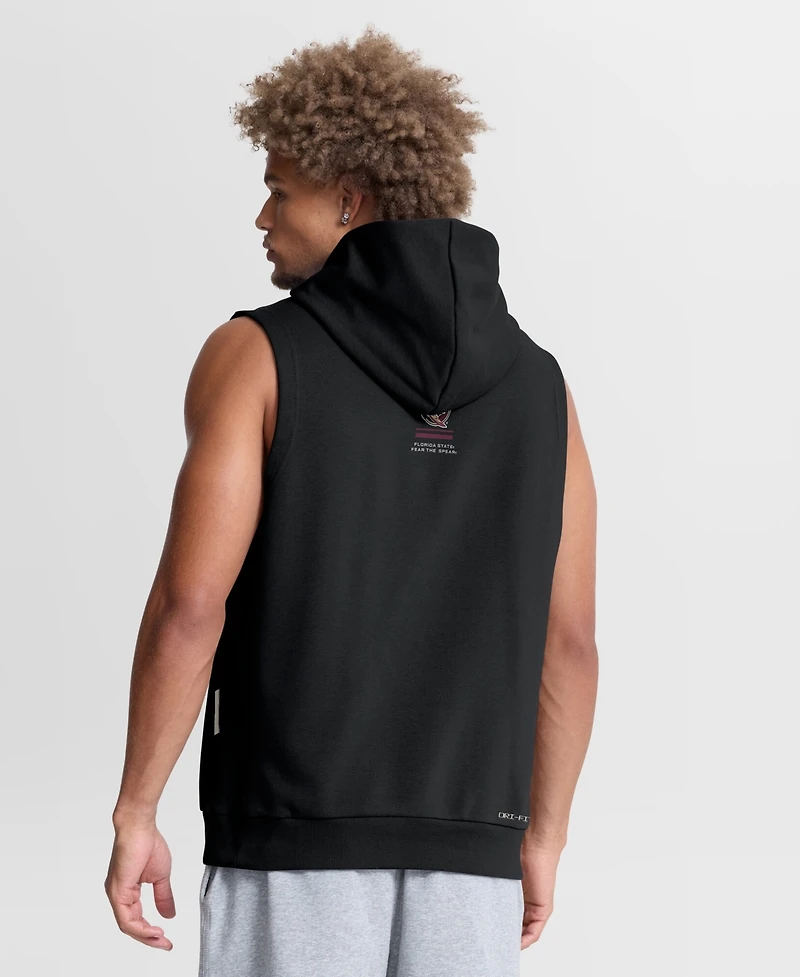 Nike Men's Black Florida State Seminoles 2026 Sideline Sleeveless Dri-fit Hoodie