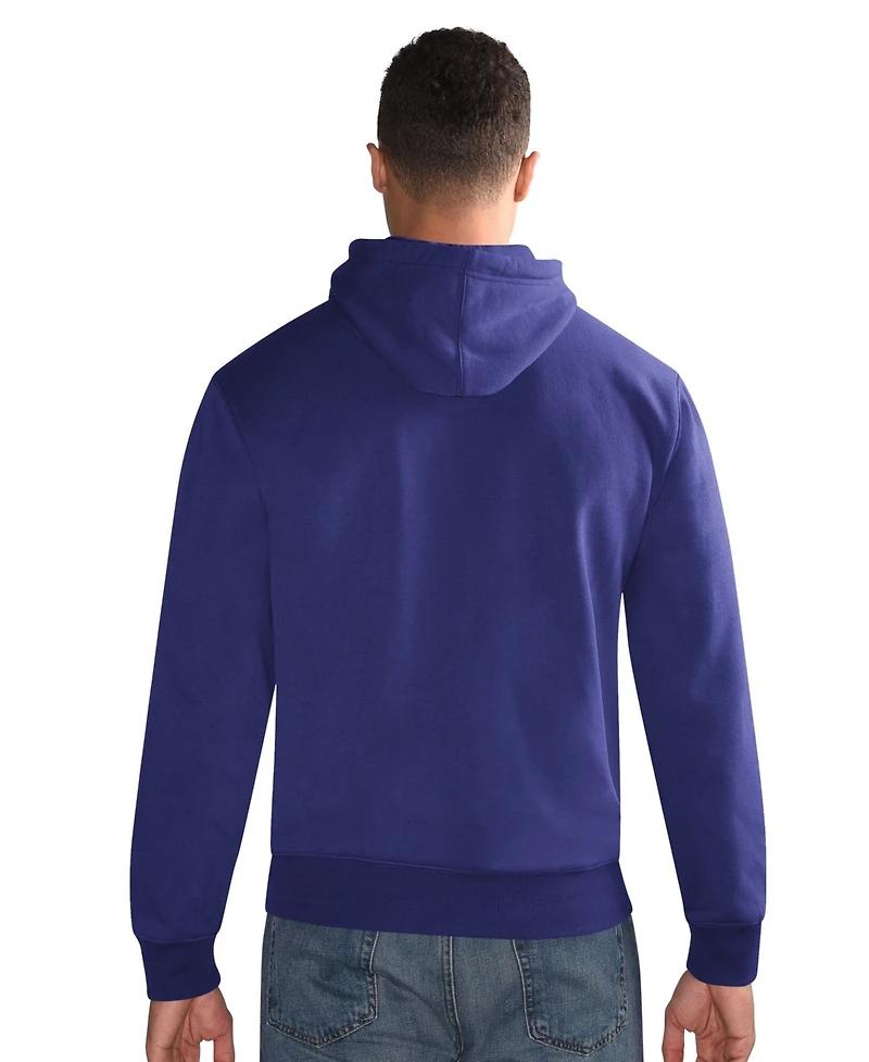 Starter Men's Purple Baltimore Ravens Hoodie and Cuffed Knit Hat Combo Pack
