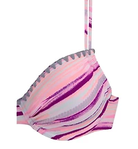 Lascana Women's Printed Crochet Underwire Bikini Swimsuit Top Bra Sizing