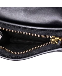 Pre-Owned Gucci Small Gg Marmont Bifold Wallet Matelasse Leather
