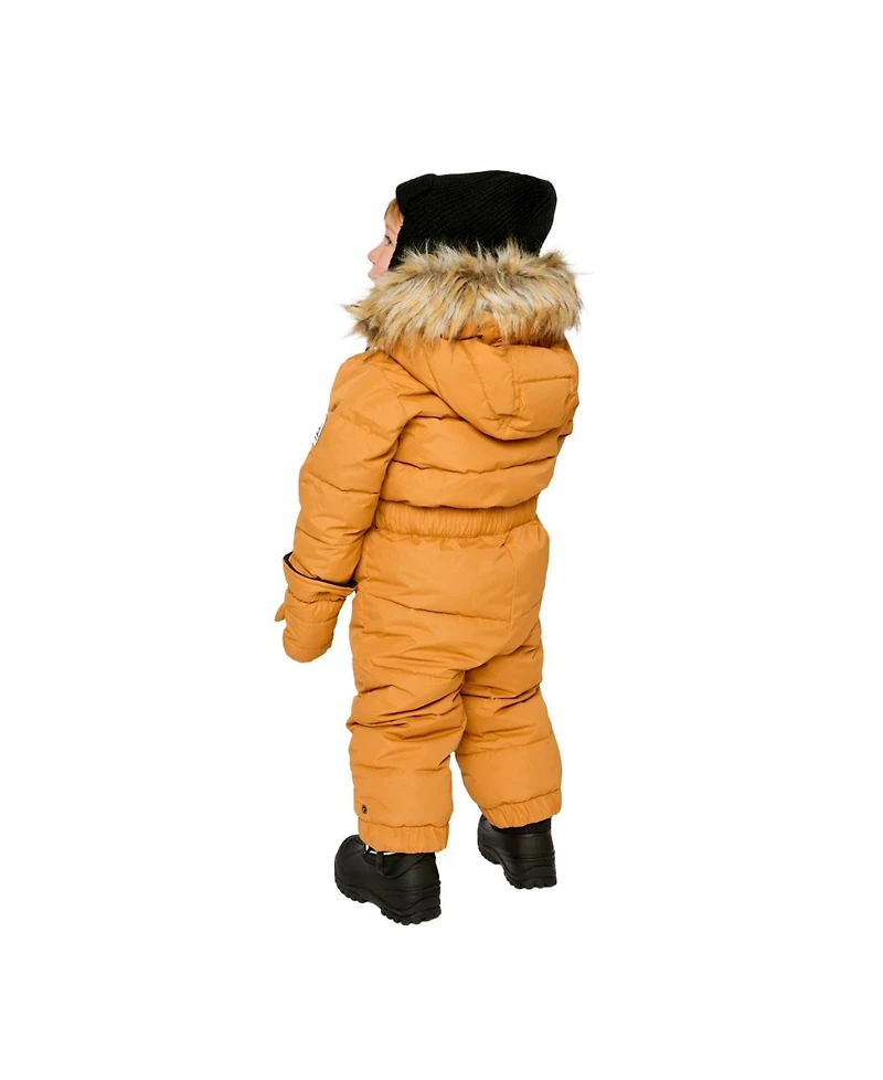 Deux par Baby Unisex 6M To 24M Original One Piece Puffy Snowsuit with Removable Mittens and Boots Sugar