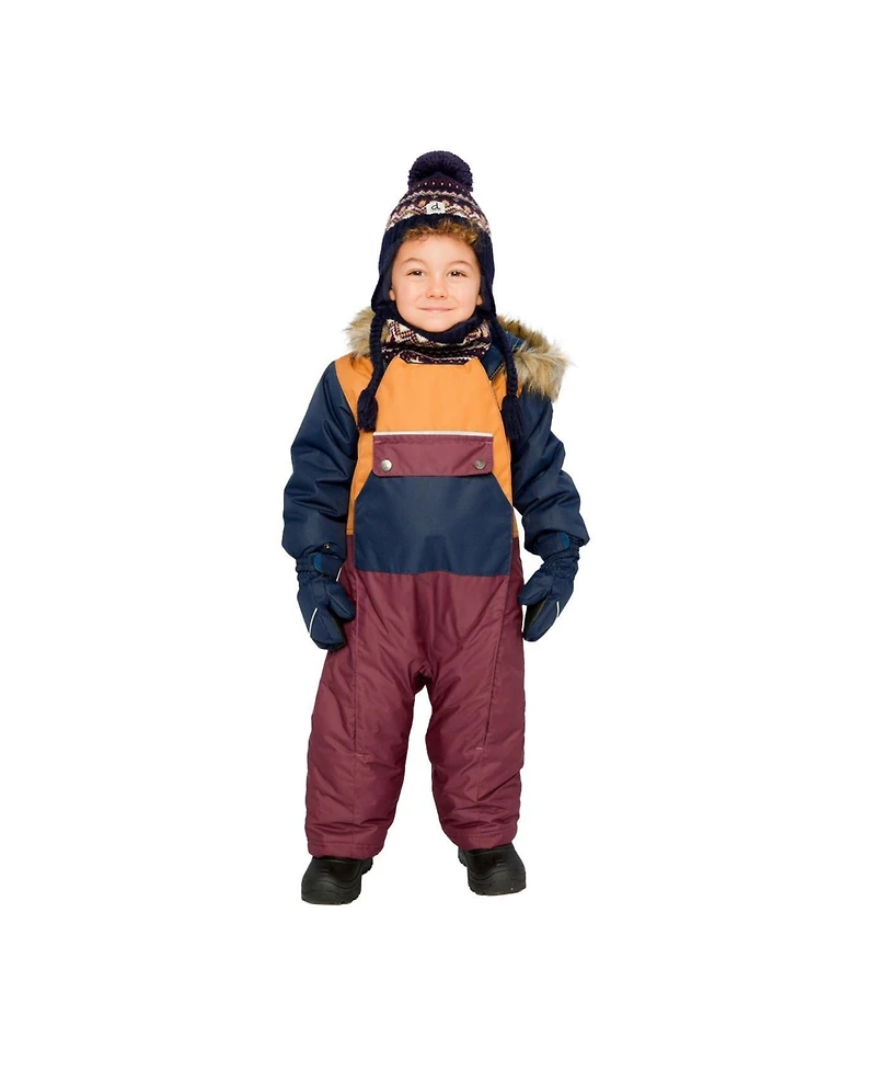 Deux par Baby Boys One Piece Snowsuit Adapted for Car Seats