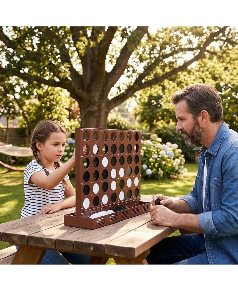 Hongge Connect Four Strategy Wall-Mounted Board Game, Ages 6+