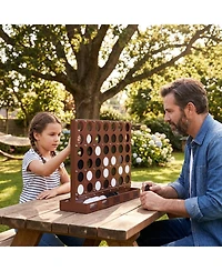 Hongge Connect Four Strategy Wall-Mounted Board Game, Ages 6+