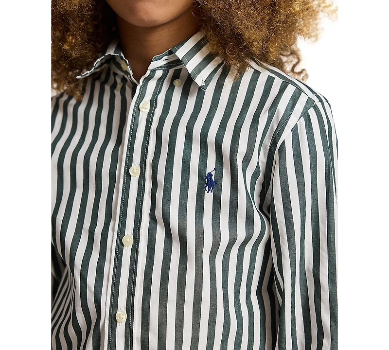 Polo Ralph Lauren Boys' 8-20 Striped Cotton Poplin Shirt