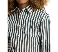 Polo Ralph Lauren Boys' 8-20 Striped Cotton Poplin Shirt
