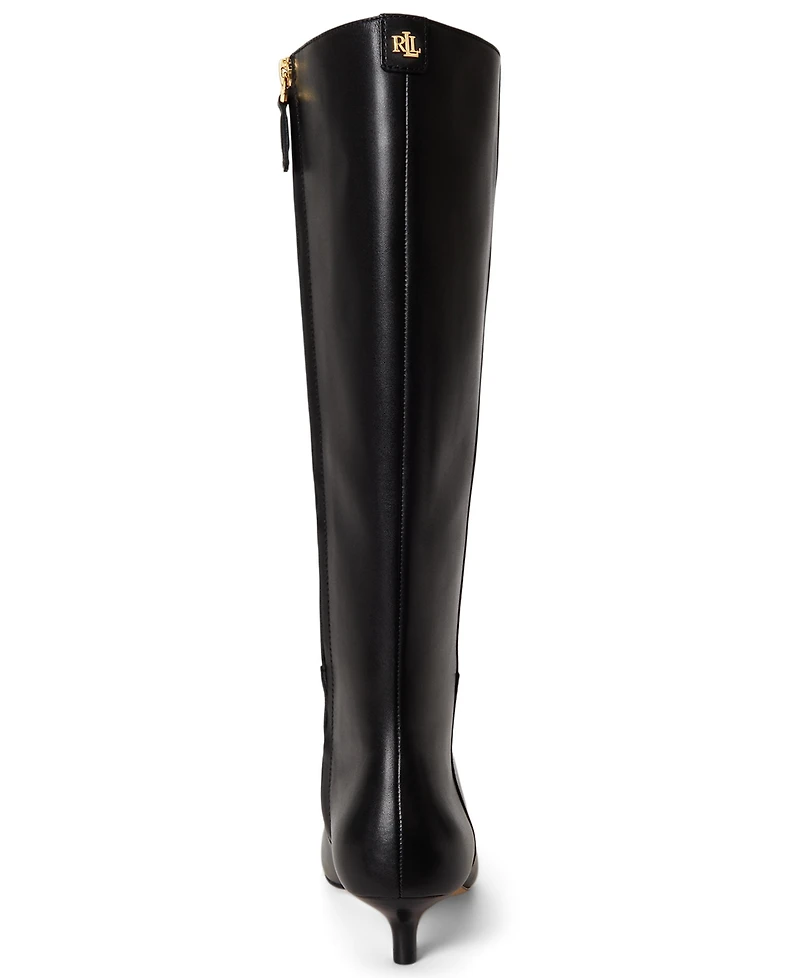 Lauren Ralph Women's Francesca Zipper Tall Boots