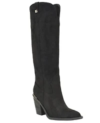Guess Women's Sashon Knee-High Topstitched Western Boots