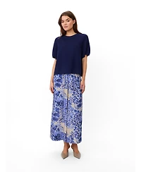 Masai Copenhagen Women's MaFokimia Short Sleeve Knit Blouse