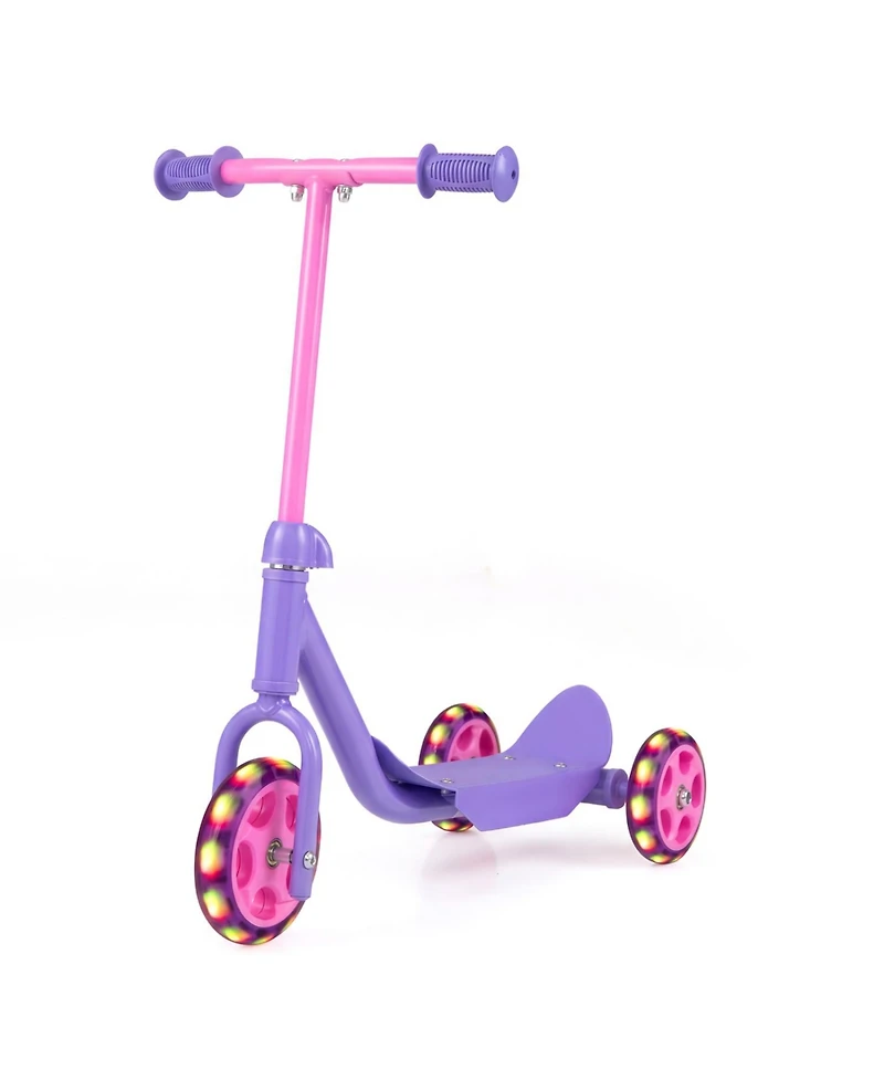 Slickblue Kids 3-Wheel Scooter with Led Wheels and Anti-Slip Deck