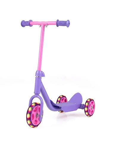 Slickblue Kids 3-Wheel Scooter with Led Wheels and Anti-Slip Deck