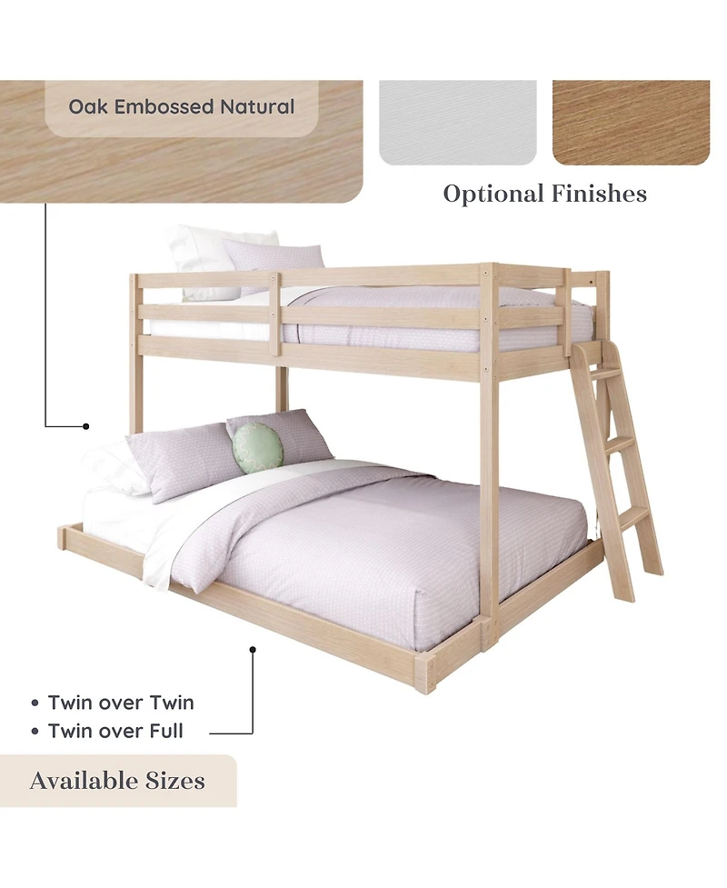 Grain & Grove Bear Plywood Twin/Full Low Bunk