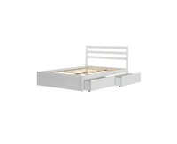 Grain & Grove Bear Full Single Bed With Underbed Storage Drawers