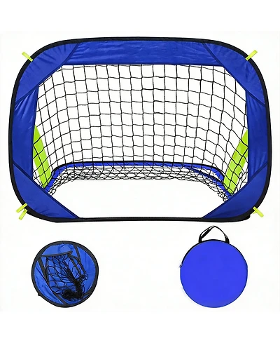 Aofar Pop Up Soccer Goal Net Portable Foldable Indoor Outdoor Carry Bag