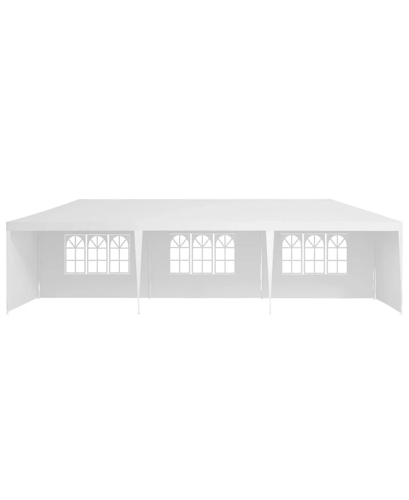 Streamdale Furniture 10x30' Outdoor Garden Gazebo Wedding Party Tent with 5 Removable Sidewalls