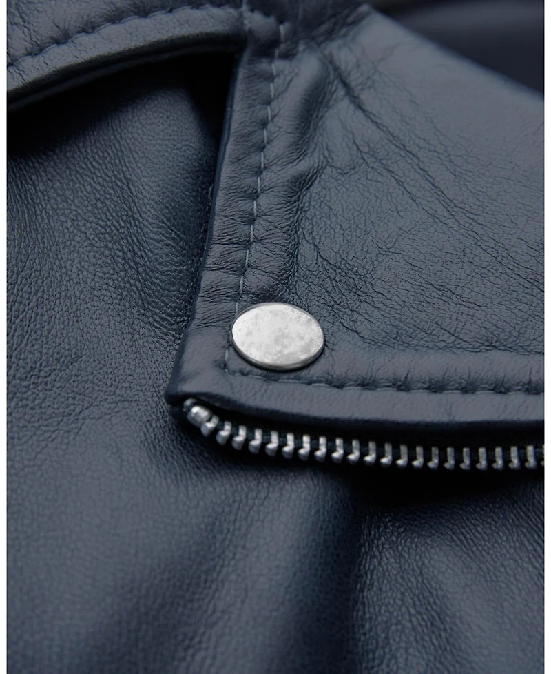 Celtic & Co. Womens Leather Biker Jacket