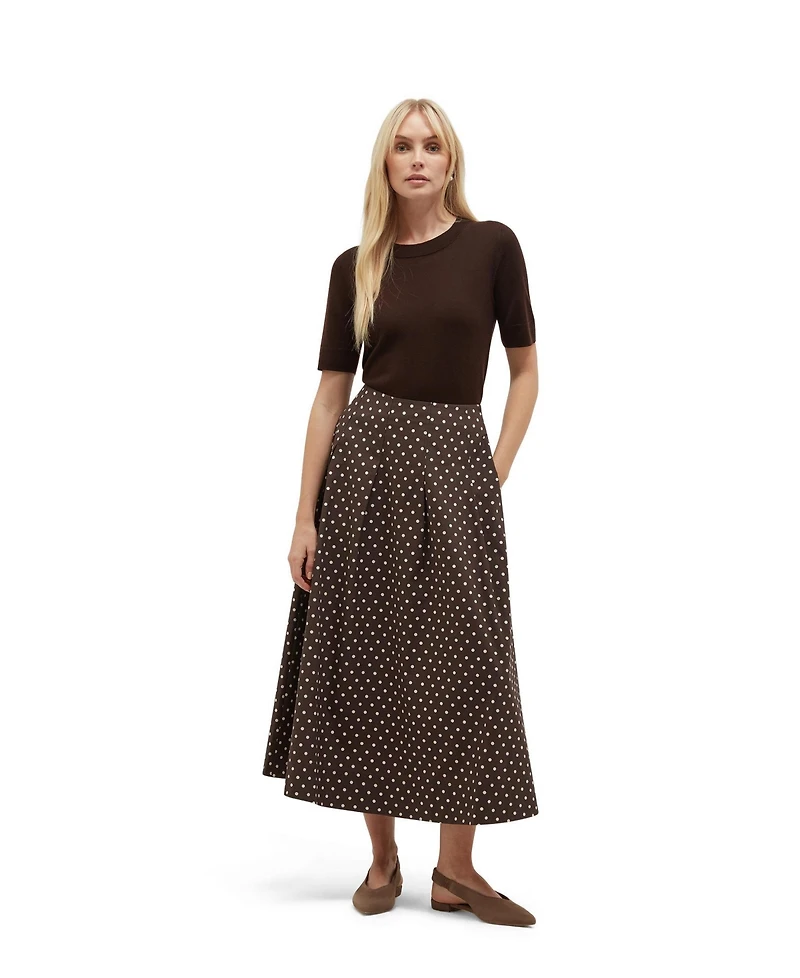 Hobbs London Women's Antonella A-Line Midi Skirt