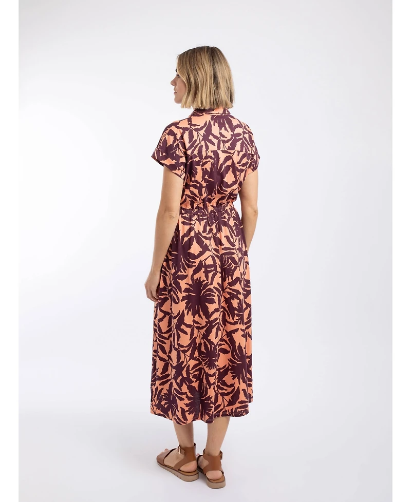 Weird Fish Women's Artemis Printed Jersey Shift Dress