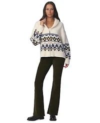 Joe's Jeans Women's The Inga Fair Isle Shawl Collar Sweater Cardigan