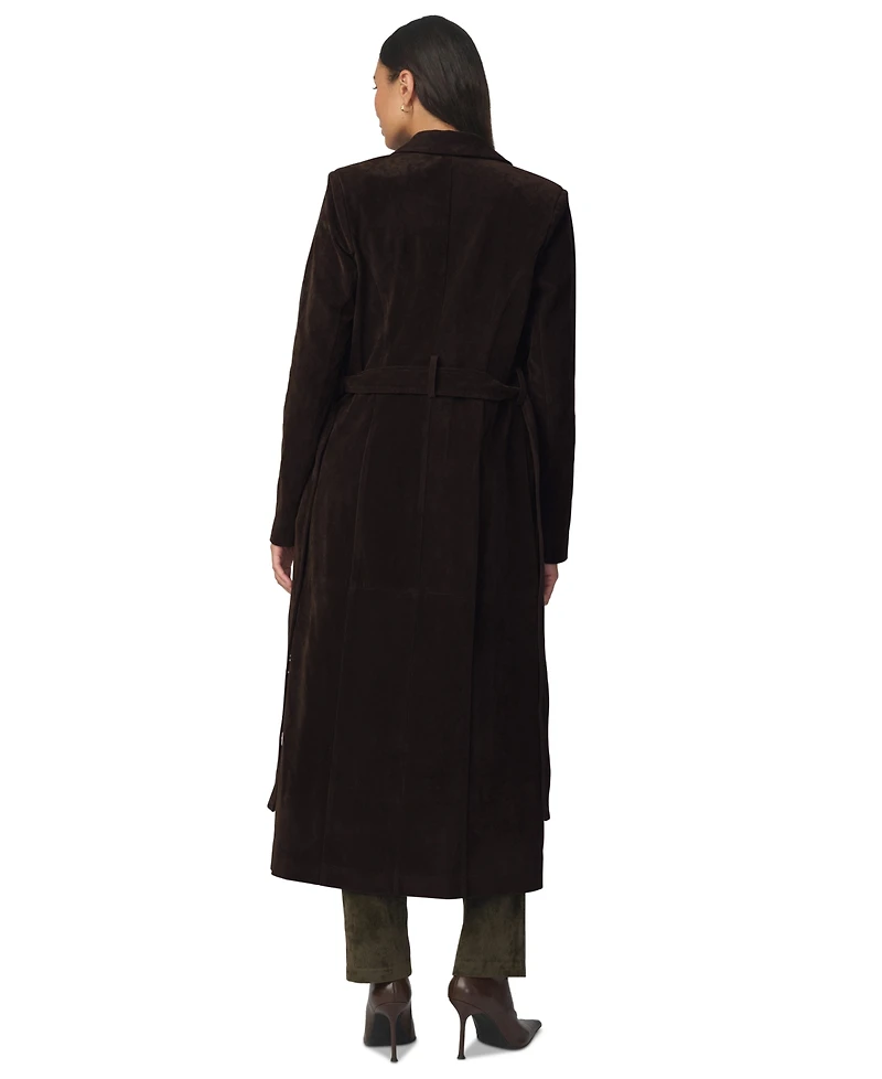 Joe's Jeans Women's Belted Collared Long Coat